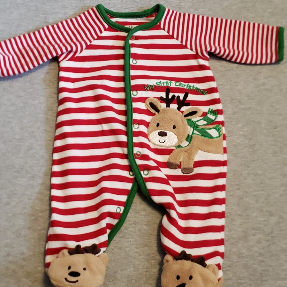 Little Me Infant first Christmas outfit newborn